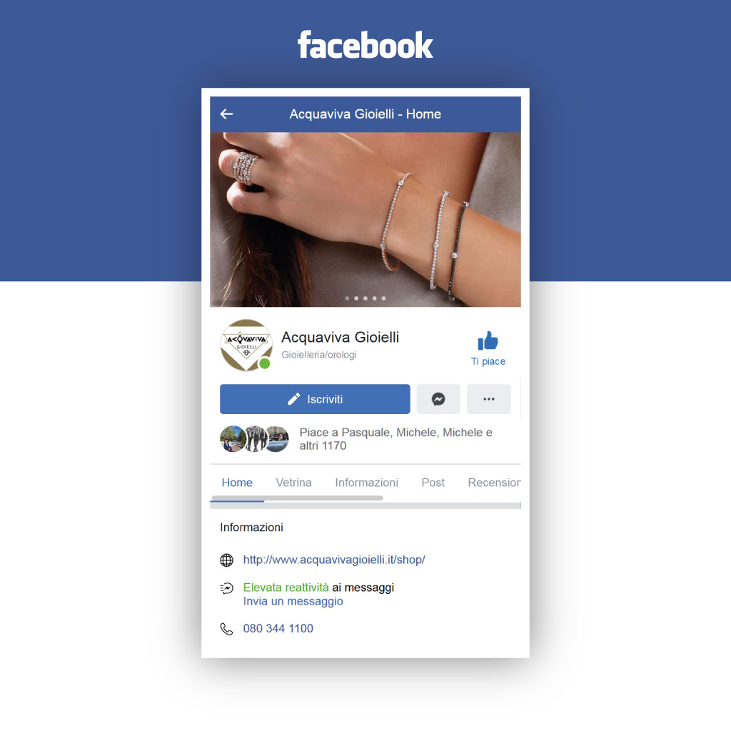 Pagina Facebook Acquaviva Gioielli
