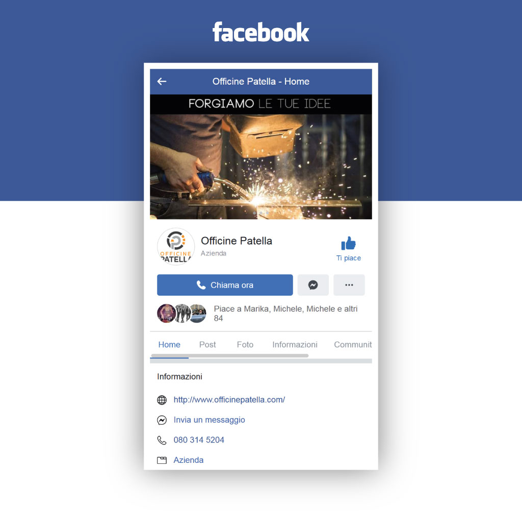 Pagina Facebook Officine Patella
