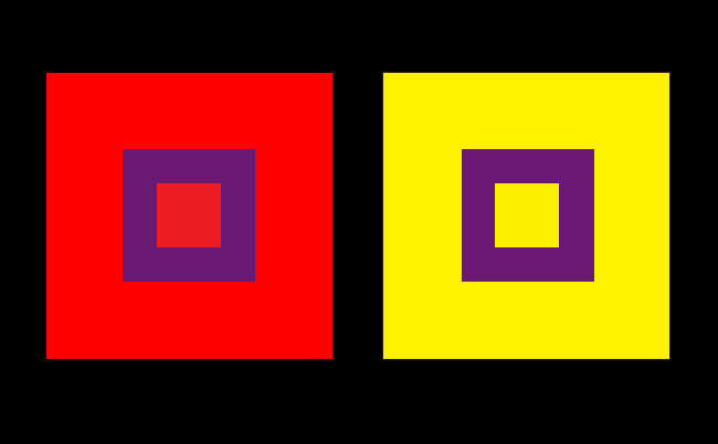 contrasto colori puri